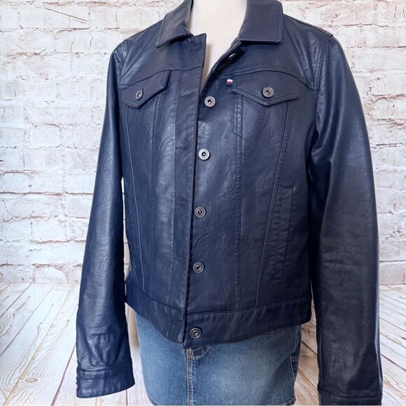 Tommy Hilfiger faux leather jacket - Picture 1 of 5